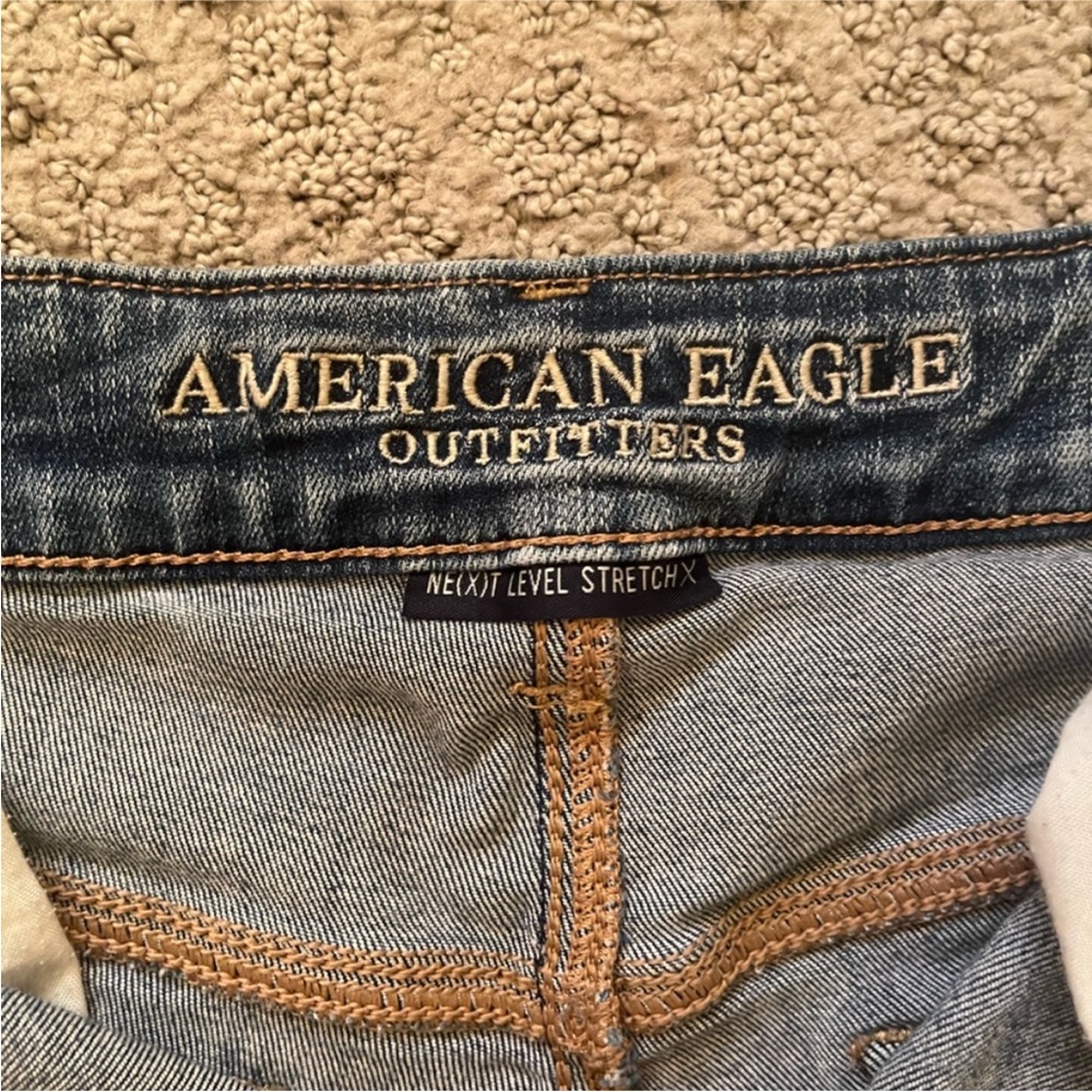 High Rise Denim Distressed Women's Shorts - Picture 7 of 11